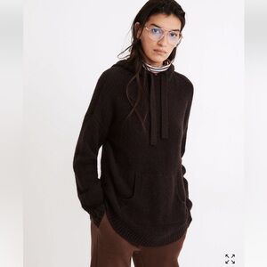 Madewell Wilmington Soft Hoodie Sweater Heather Raisin Size M